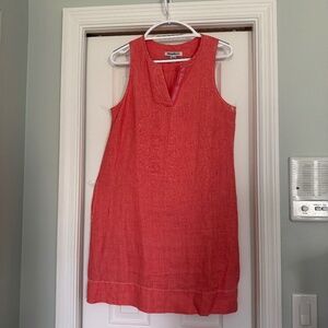 Tommy Bahama Sheath Dress Size Medium Coral